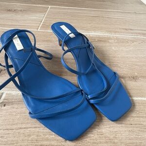 Elegant Blue Strappy Sandals